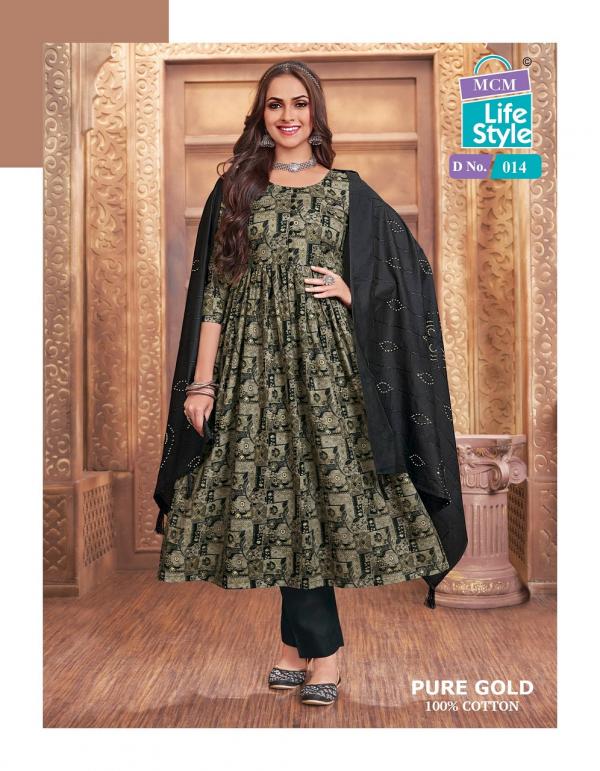 MCM Pure Gold Vol-1 – Anarkali Kurti With Pant Dupatta